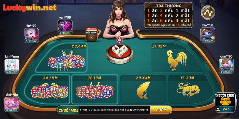 Bầu Cua Luckywin| Lắc Mỏi Tay Rinh Ngay Tiền Thưởng Bầu Cua Luckywin là trò chơi dựa trên hình thức truyền thống