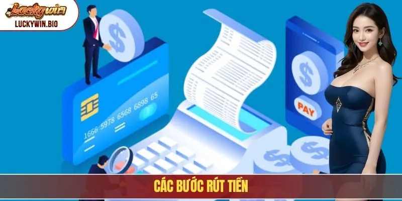Các bước rút tiền
